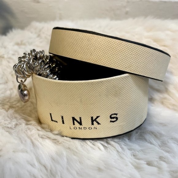 Genuine Links of London Heavy Sterling Silver Charm Sweetie Bracelet - Picture 2 of 5